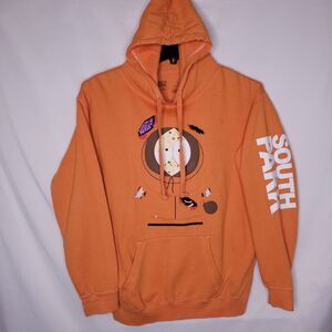 South Park Kenny Hoodie Mens Medium Orange Pullover They Killed Kenny